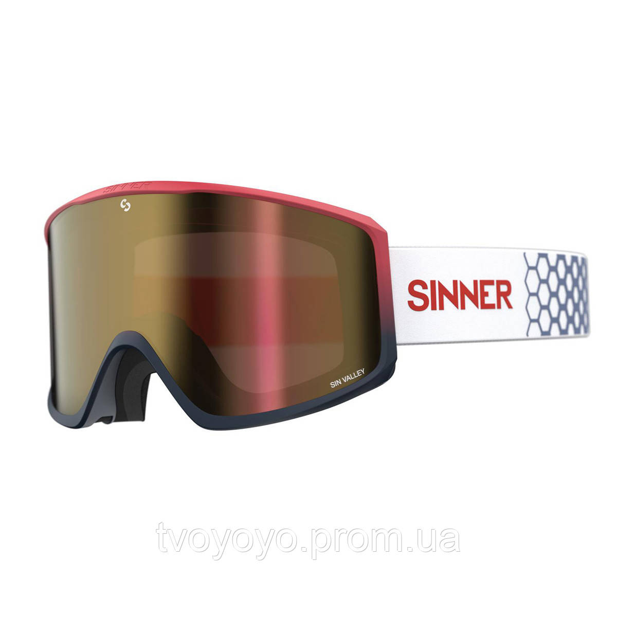 

Маска гірськолижна Sinner Sin Valley Red Blue-Red Mir + Orange, КОД: 2423079