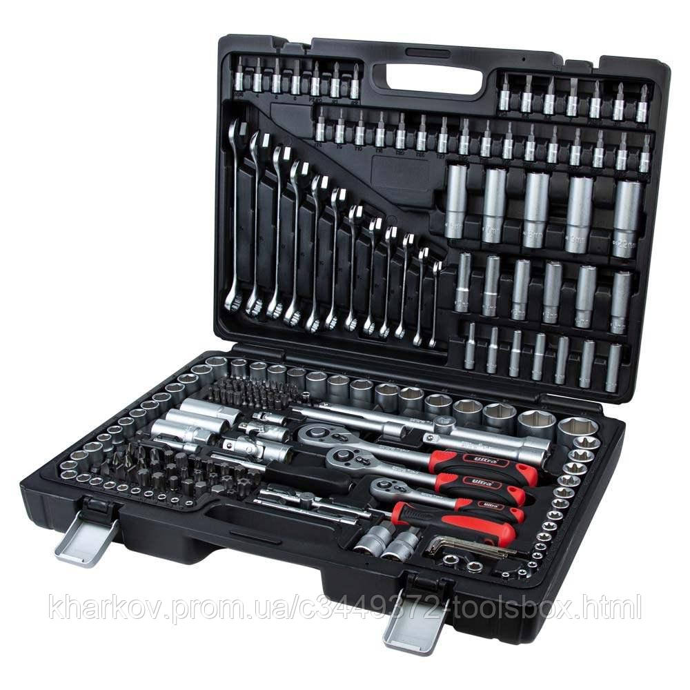 

Набор насадок торцевых и биты 1/4" 3/8" 1/2" 216 шт CrV Taiwan Ultra
