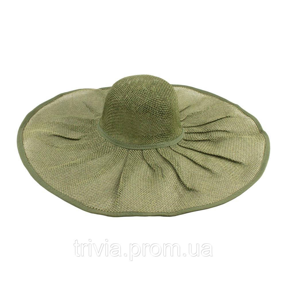

Шляпа летняя женская Summer hat льен Размер 56-58 Оливковый 13602, КОД: 1895934