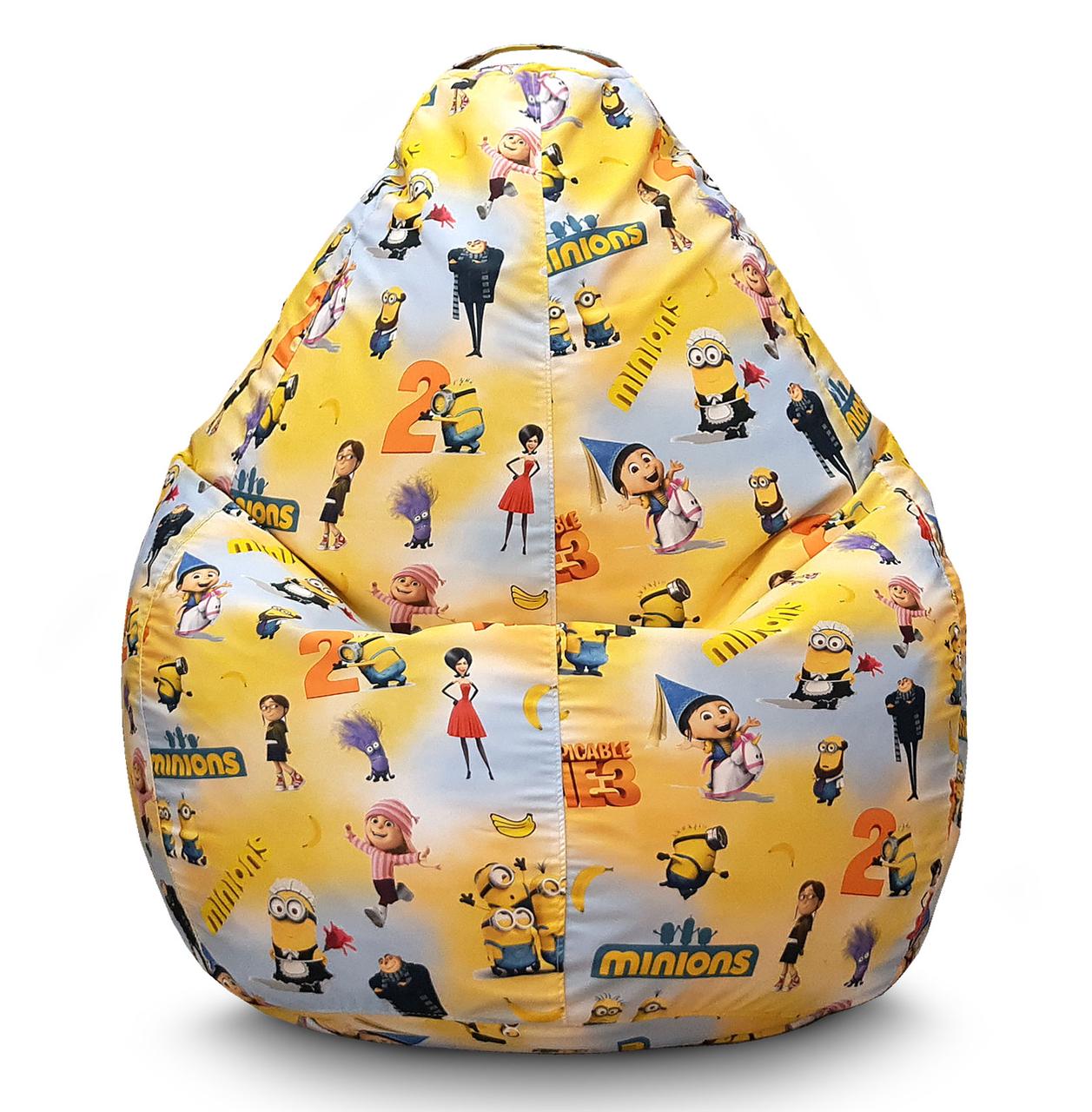 

Кресло мешок iPuff "Minions" Флок L (70x100 см)