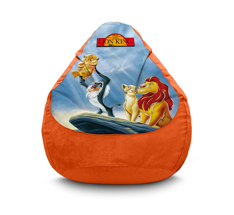 

Кресло мешок iPuff "Lion King. Little Simba" Флок XL (80х110 см) Оранжевый