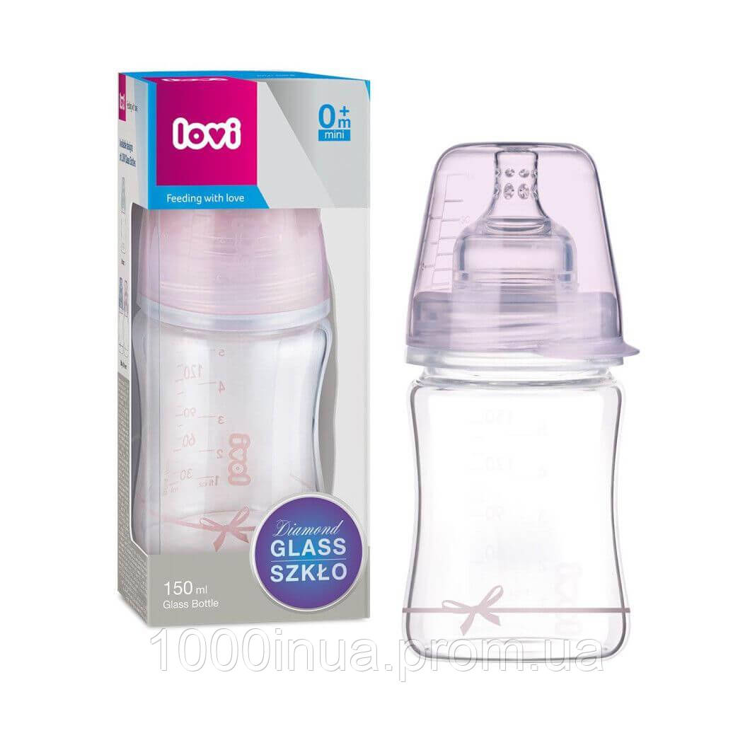 

Стеклянная бутылочка Lovi Diamond Glass 150 мл Baby Shower girl 74 104girl, КОД: 2425513