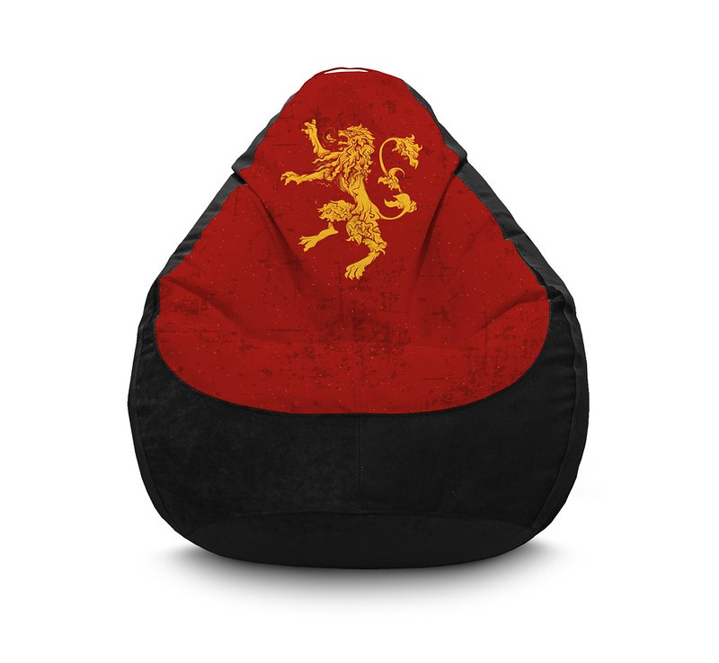 

Кресло мешок iPuff "Game of Thrones. House Lannister" Флок XXXL (100х135 см) Черный