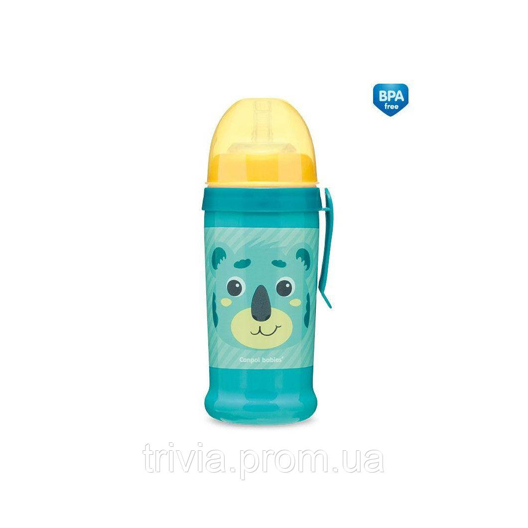 

Поильник Canpol babies Hello Little с силиконовой насадкой коала Бирюзовый 350 мл 56 510tur, КОД: 2425661