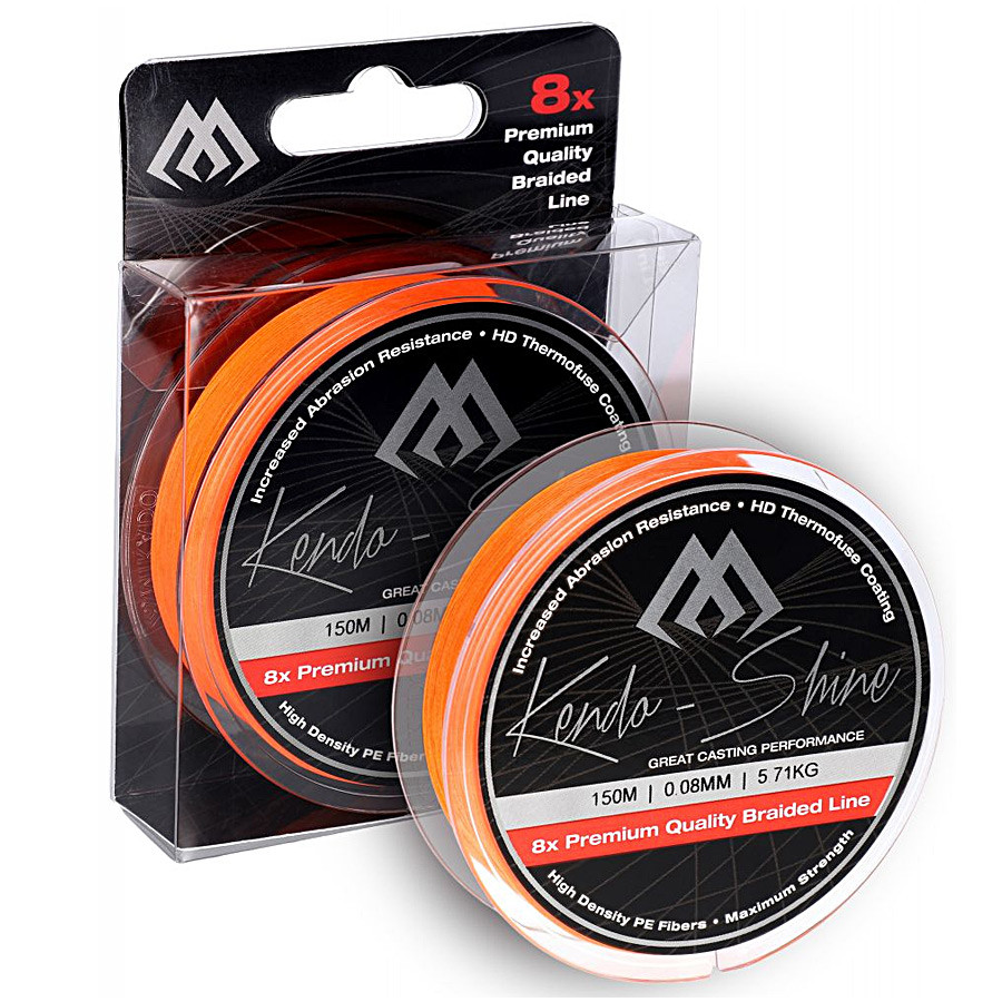 

Шнур Mikado Kendo Shine Braid 150м 0,14мм 11,75кг fluo orange, Оранжевый