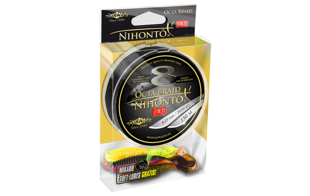 

Шнур Mikado Nihonto 8 Octa Braid 150м 0,30мм 29,90кг black, Черный