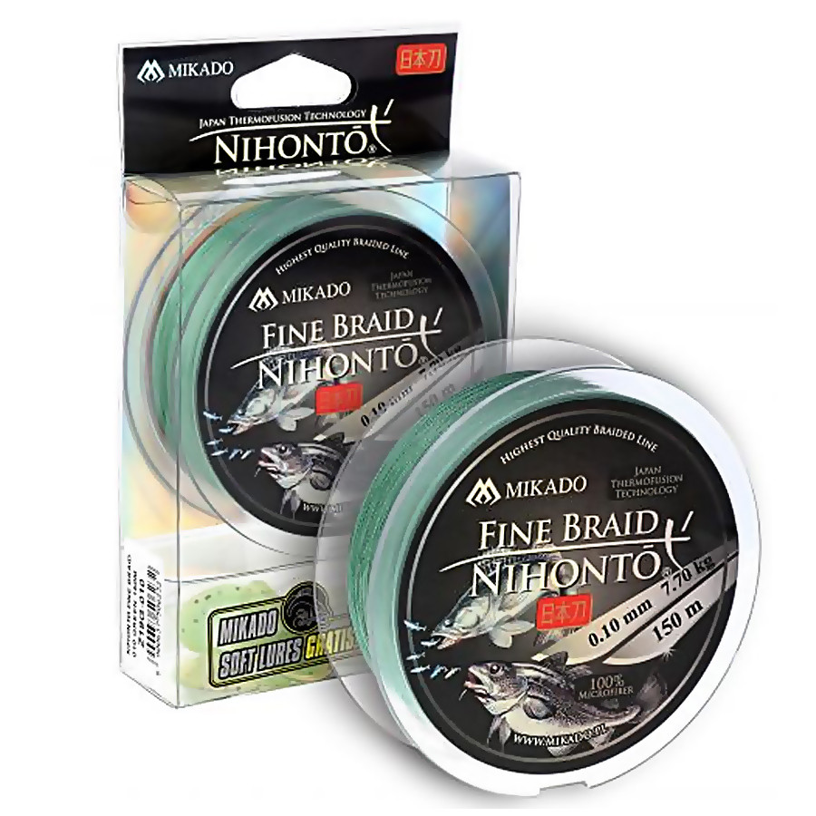 

Шнур Mikado Nihonto Fine Braid 150м 0,16мм 12,50кг green, Зеленый