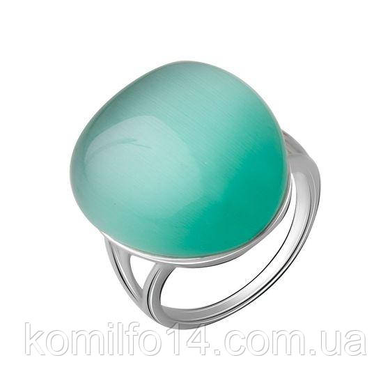 

Серебряное кольцо с натуральным кошачьим глазом