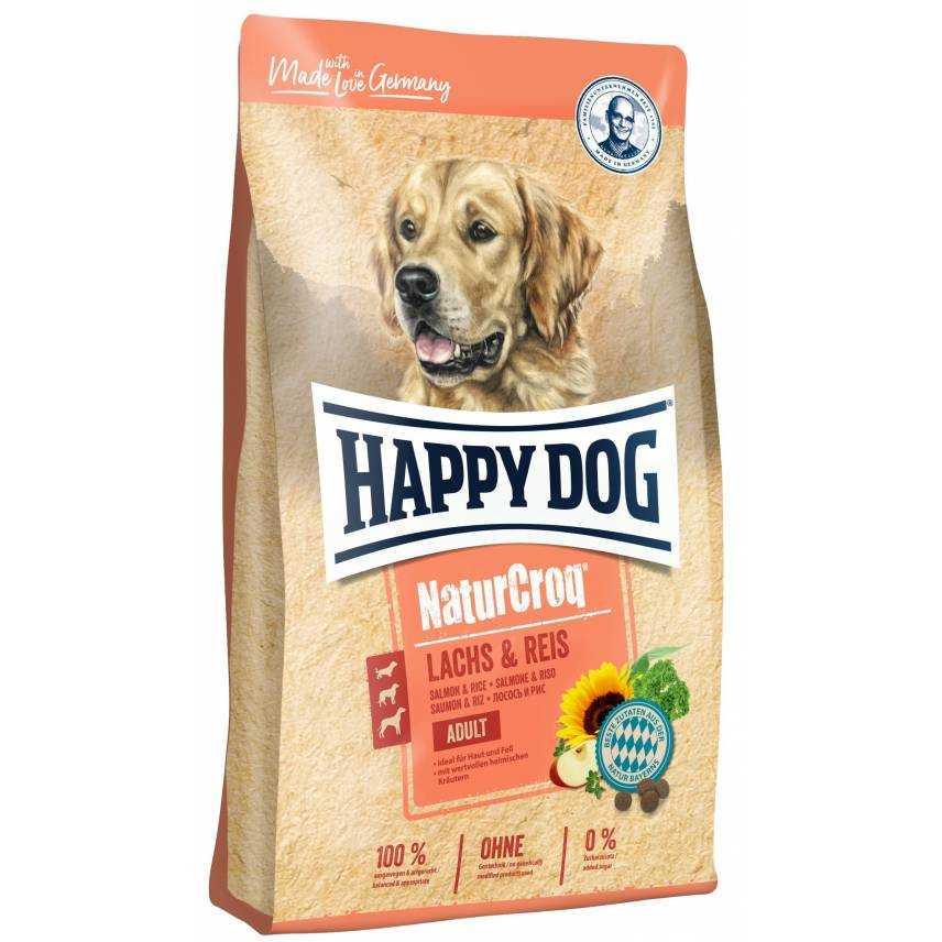 

Happy Dog (Хеппи Дог) NaturCroq Lachs&Reis 12кг корм с лососем и рисом для взрослых собак