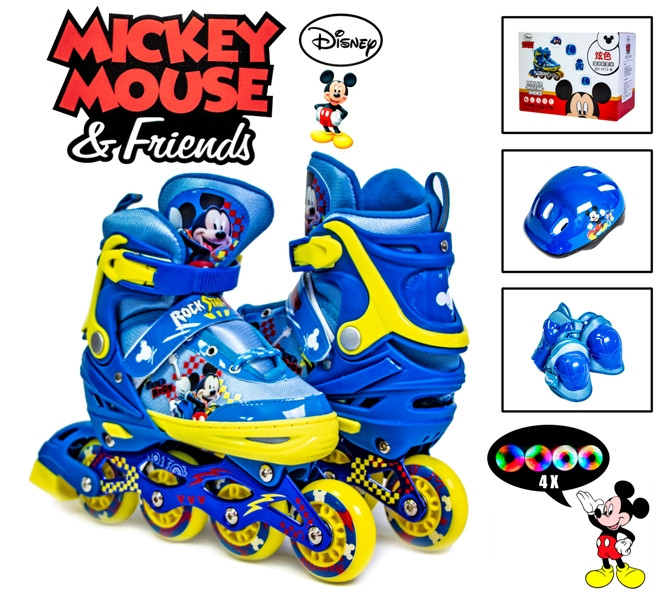 

Комплект роликов Disney Mickey Mouse р34-37 Все колеса светятся