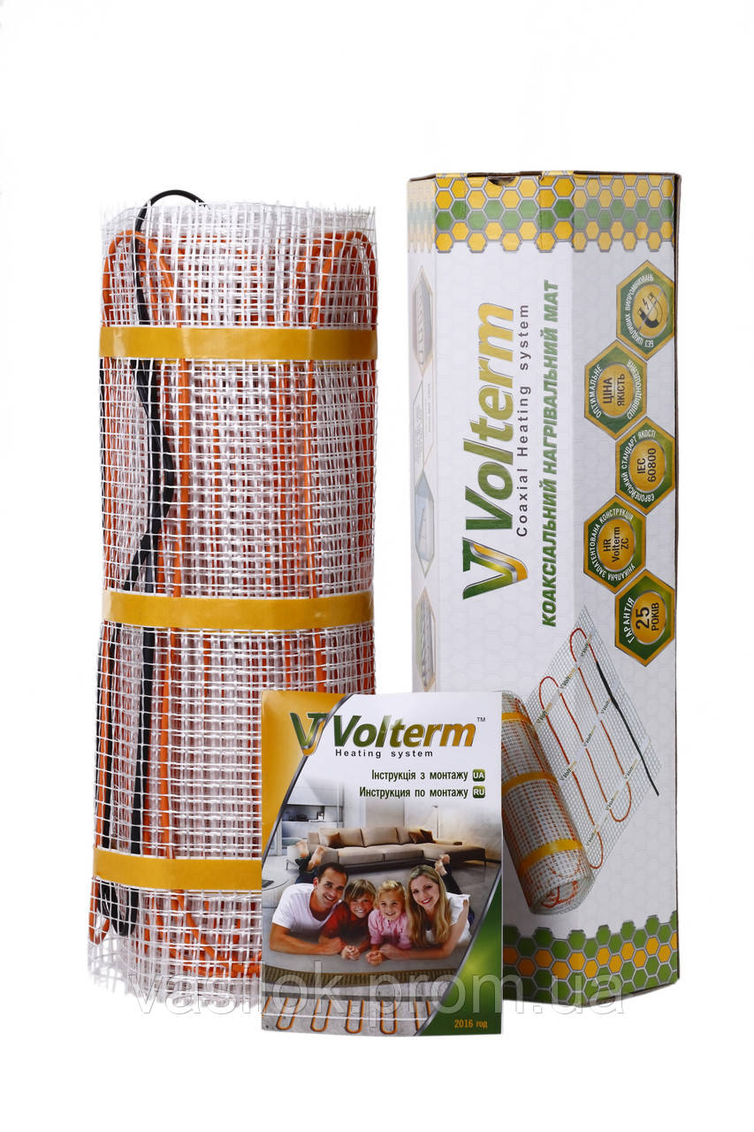 

Теплый пол нагревательный мат Volterm Hot Mat 1.3 кв.м 210W комплект(Hot Mat 210)