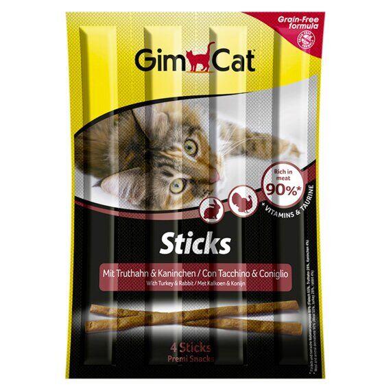 

Лакомство для кошек GimCat Sticks 4 шт. (индейка и кролик