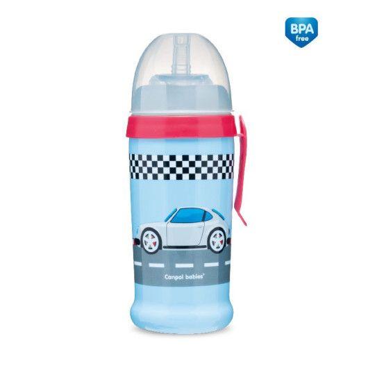 

Поильник непроливайка Canpol Babies Racing синий 350 мл 56 516blud, КОД: 2425757