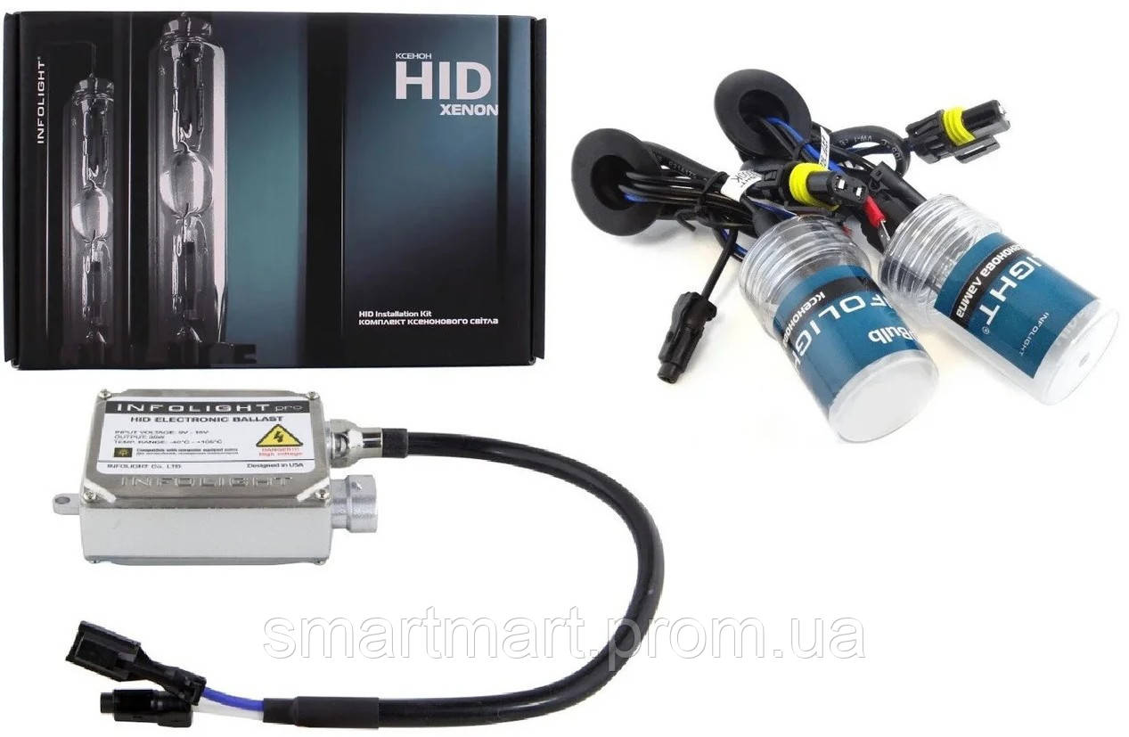 

Комплект ксенона Infolight PRO H8-9-11 6000K 35W CANBUS P101059, КОД: 2396865