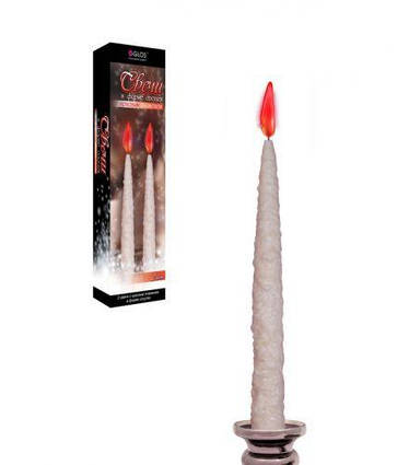 Свеча "Сосулька", 20 см, красный GL4007