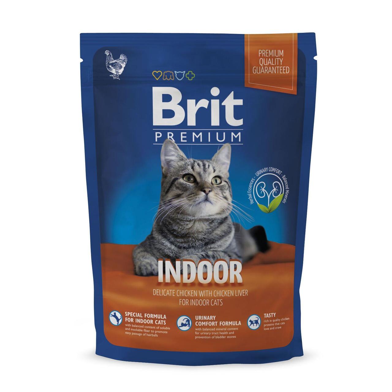 

Сухой корм для кошек живущих в помещении Brit Premium Cat Indoor 1,5 кг (курица)