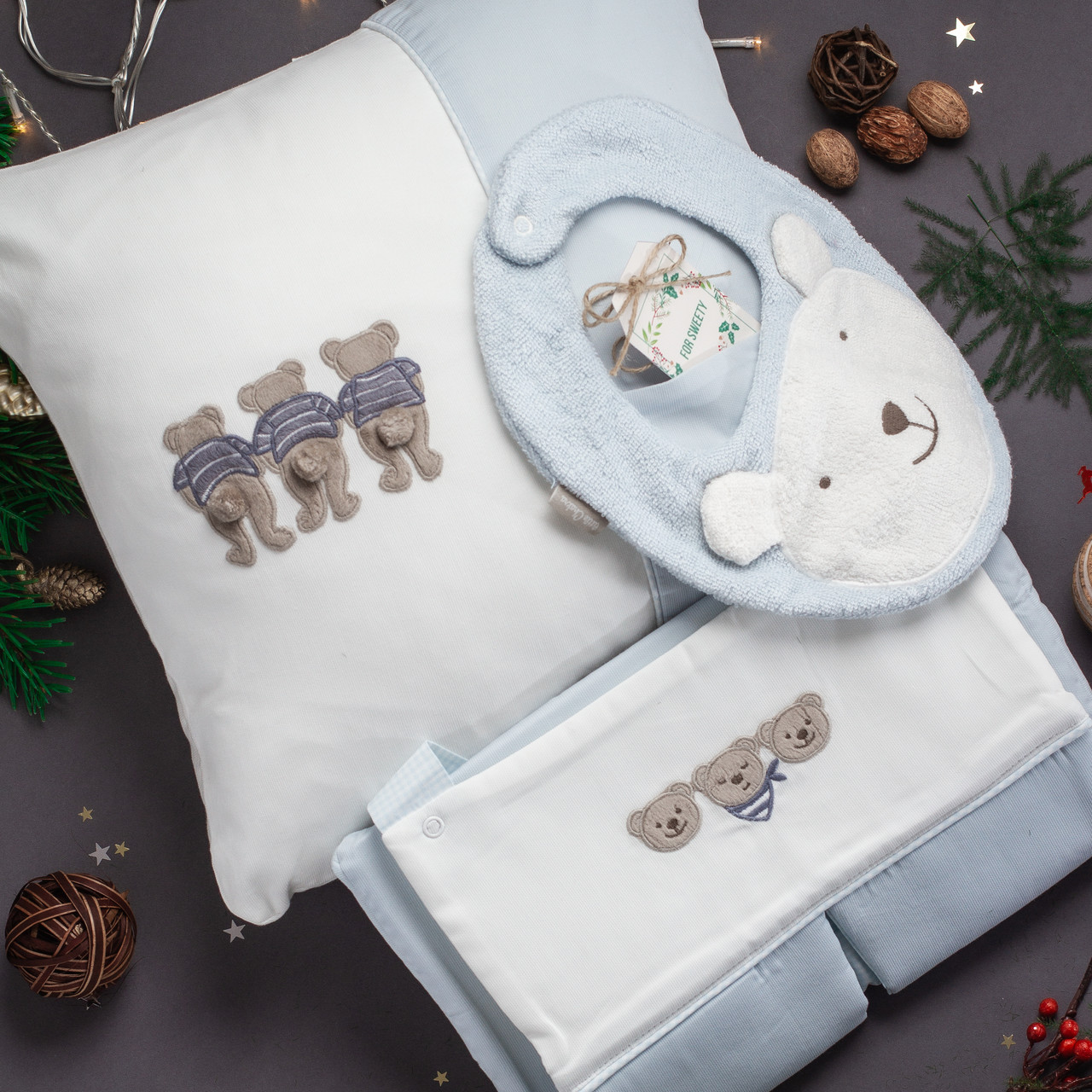 

Подарочный набор детских пренадлежностей для сладких малышей Bear с 3D аппликацией