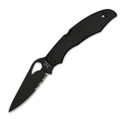 

Нож Spyderco Byrd Cara Cara 2 Black, полусеррейтор (BY03BKPS2), Черный