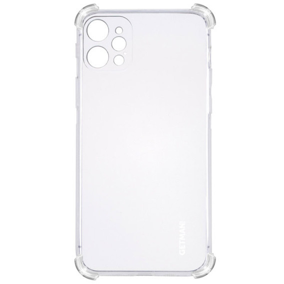 

TPU чехол GETMAN Ease logo усиленные углы для Apple iPhone 12 Pro (6.1"), Прозрачный