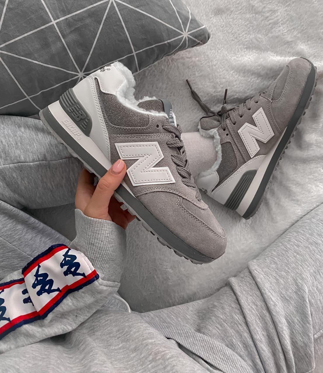 

Женские зимние кроссовки New Balance 574 Grey / Нью Беланс 574 Серые 40, Серый