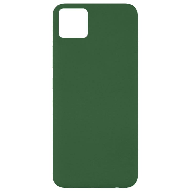 

Чехол силиконовый противоударный Silicone Cover Full without Logo (A) для Realme C11 Зеленый / Dark green