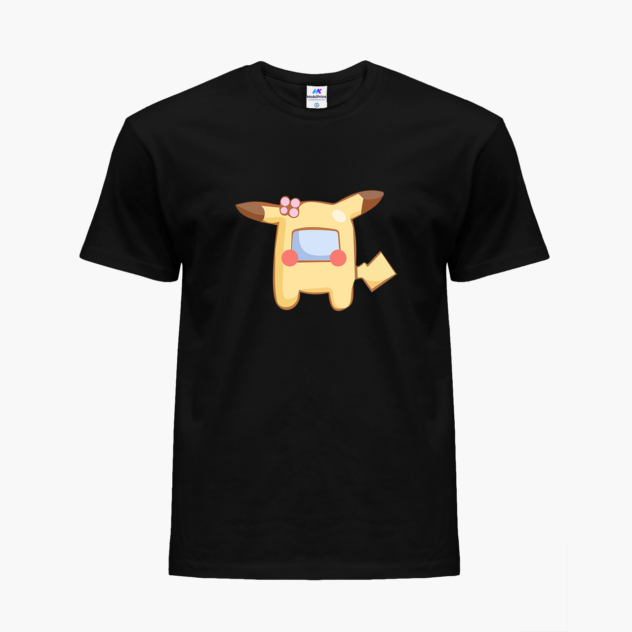 

Детская футболка для девочек Амонг Ас Покемон Пикачу (Among Us Pokemon Pikachu) (25186-2419) Черный