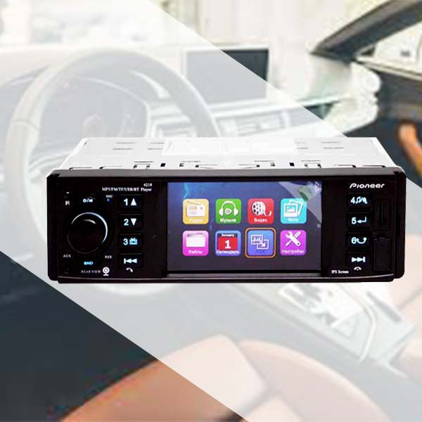 

Автомагнитола MP5 Pioneer 4219 экран 4.1 Bluetooth AV-in Пульт на руль