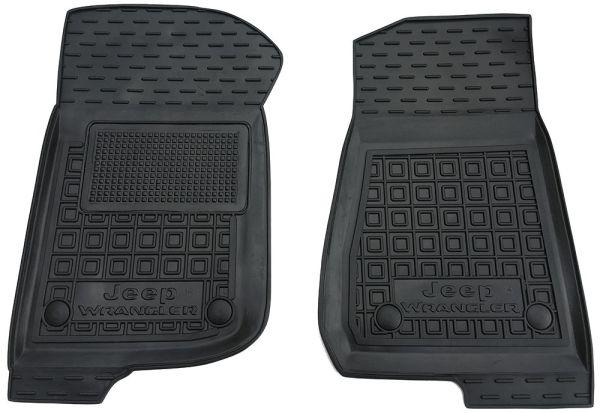 

Передние коврики Jeep Wrangler c 2018 г.в. 2 двери (Avto-Gumm) Автогум для авто, Черный