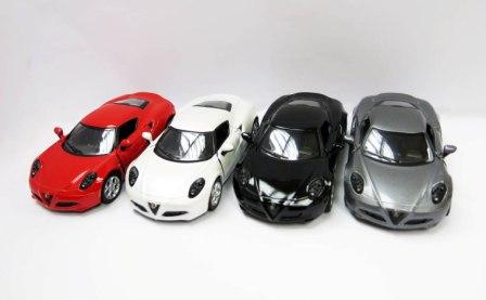 

Модель легковая 5 KT5366W ALFA ROMEO 4C (2013) метал.инерц.откр.дв.1:32 кор.ш.к./96/(KT5366W