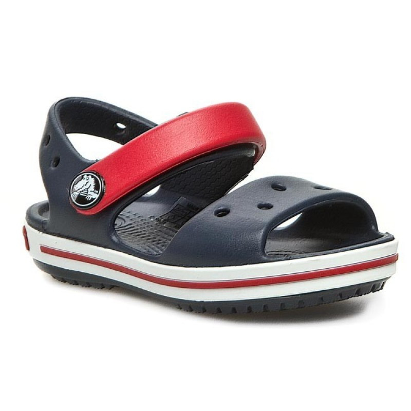 

CROCS Kids’ Crocband Sandal Navy / Red 12856 Детские Кроксы Сандалии J2 - 33/34 размер - длина стельки 21-21.5см, Темно-синий