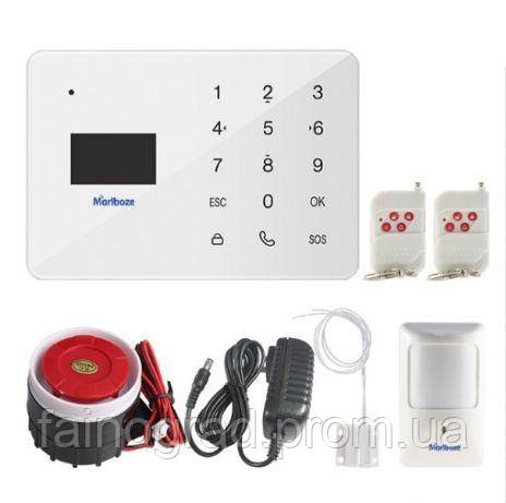 

Комплект сигнализации GSM Alarm System Marlboze А2 modern plus Белый IIF7G3NFH3BBCHCK, КОД: 922728