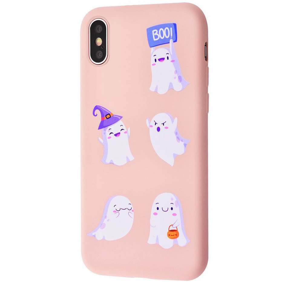 

TPU чехол WAVE Fancy для Apple iPhone X / XS (5.8"), Ghosts / pink sand