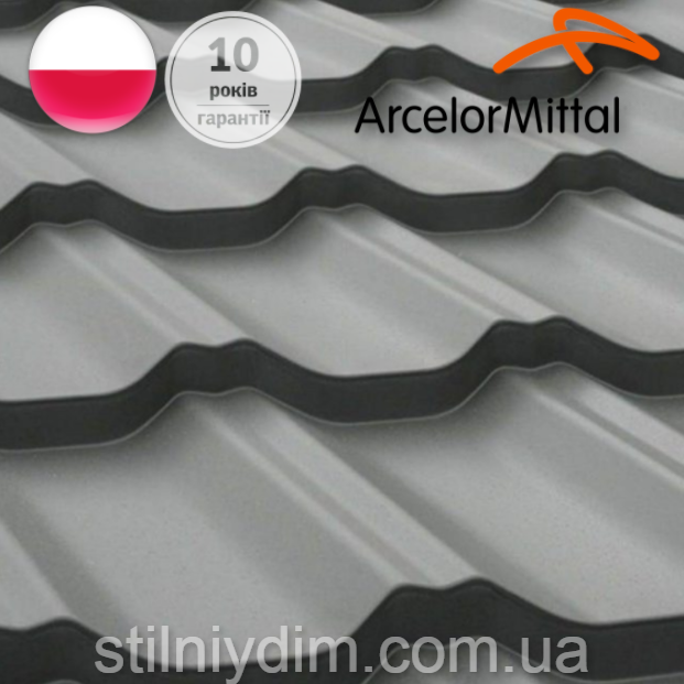 

Металочерепиця Пола ArcelorMittal 0.5 (Польща)