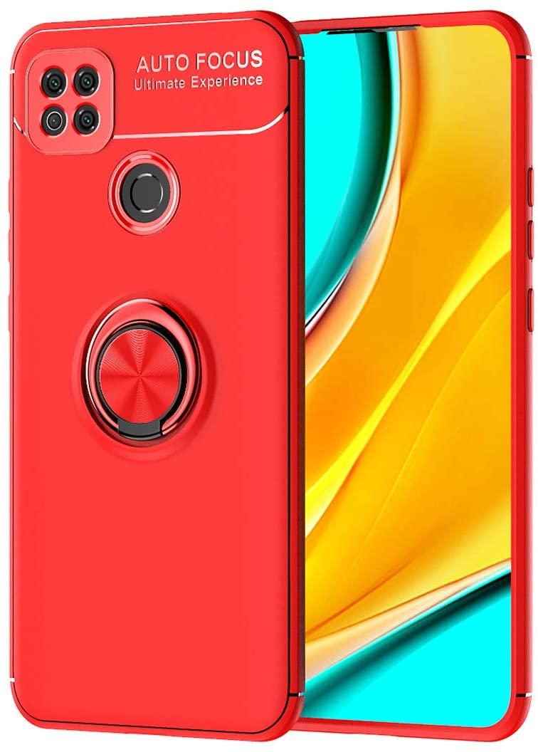 

Чехол с кольцом Xiaomi Redmi 9C Autofocus Красный