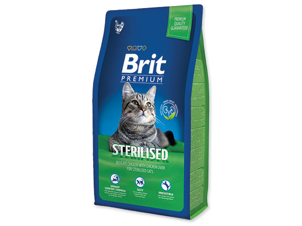 

Brit Premium Cat Sterilized 1,5 кг, брит для стерилизованных кошек и кастрированных котов