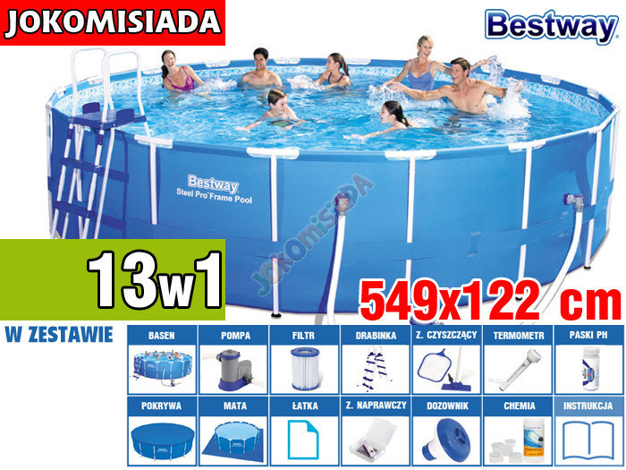 

Бассейн каркасный BESTWAY 549x122 см