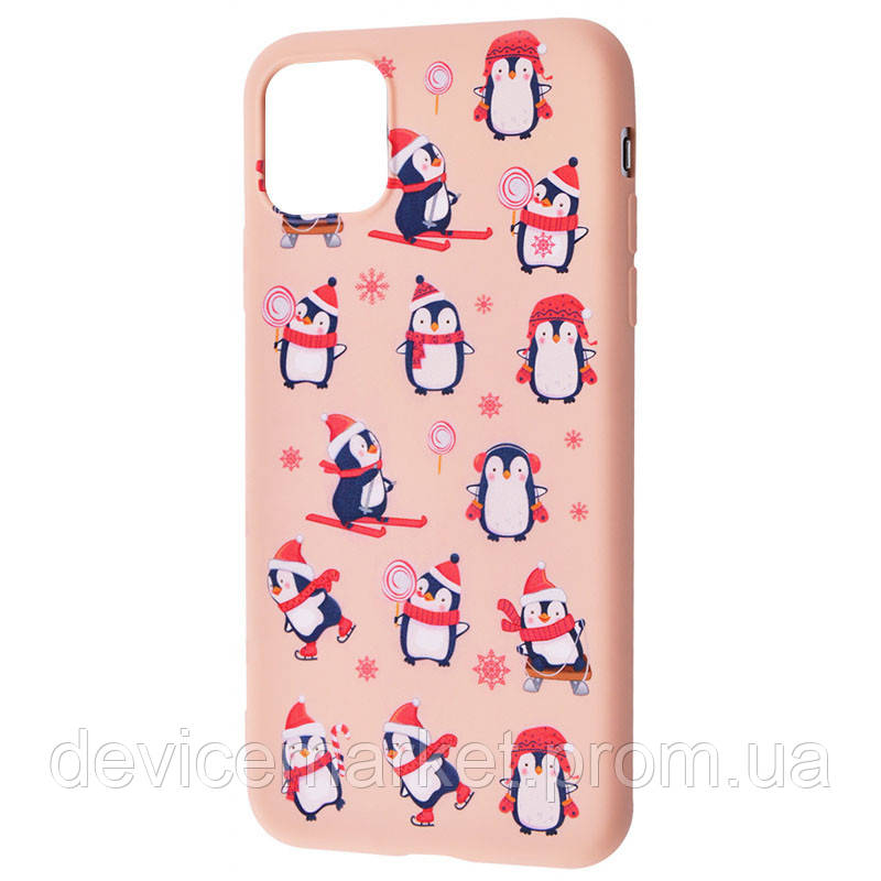 

TPU чехол WAVE Fancy для Apple iPhone 12 mini (5.4"), Penguins / pink sand