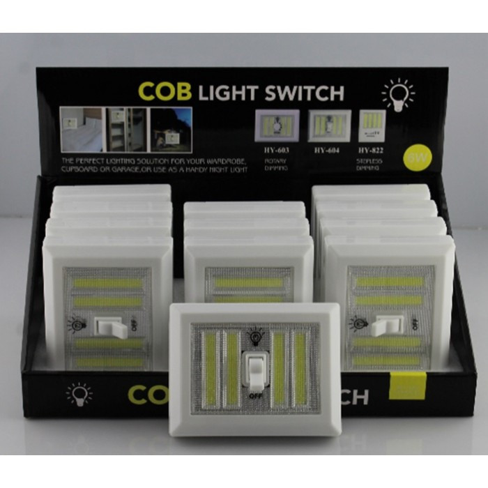 

Фонарик BL 604 + с тумблером COB (Цена за упаковку 20 шт
