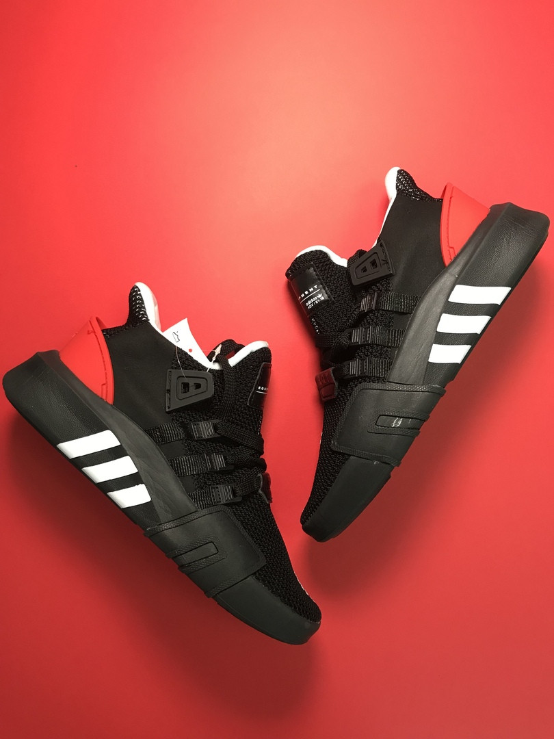 

Ad!id@s, крос, обувь, взуття, sneakers, шузы, Equipment EQT Support Black Red (Черный), Чёрный