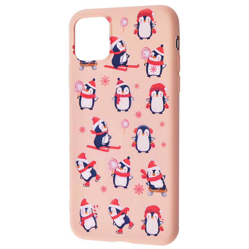 

TPU чехол WAVE Fancy для Apple iPhone 12 mini (5.4") Penguins / Pink sand