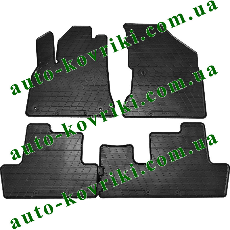 

Резиновые коврики в салон Peugeot 5008 2008- (Stingray), Черный