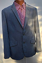 Чоловічий сірий костюм в полоску Розмір 50 (С-42), фото 3
