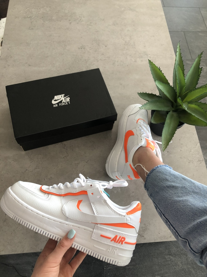 

Nike Air Force 1 Shadow White/Orange