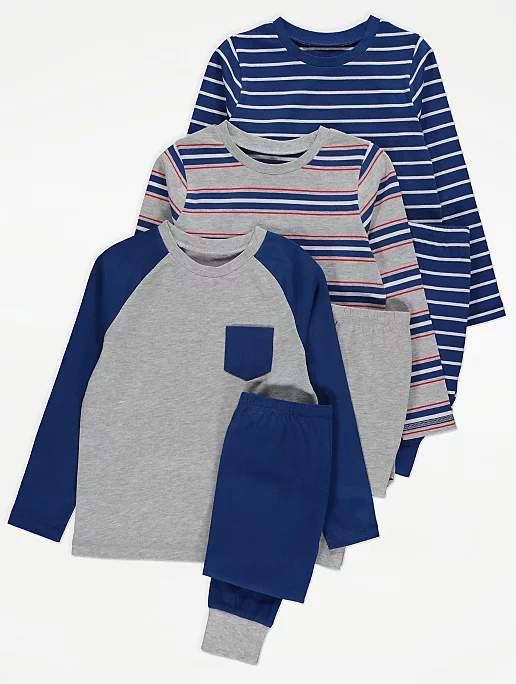 

Пижама George Navy Striped 6 лет, синие полосы 18 мес, серые полосы