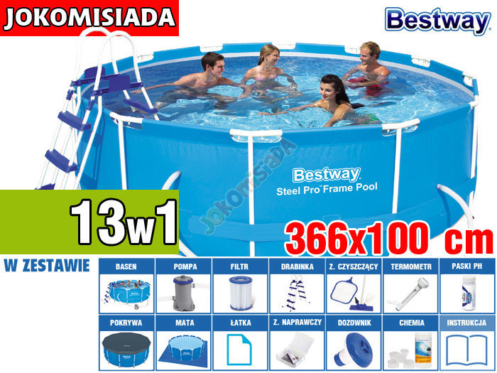 

Бассейн каркасный BESTWAY 366x100 см