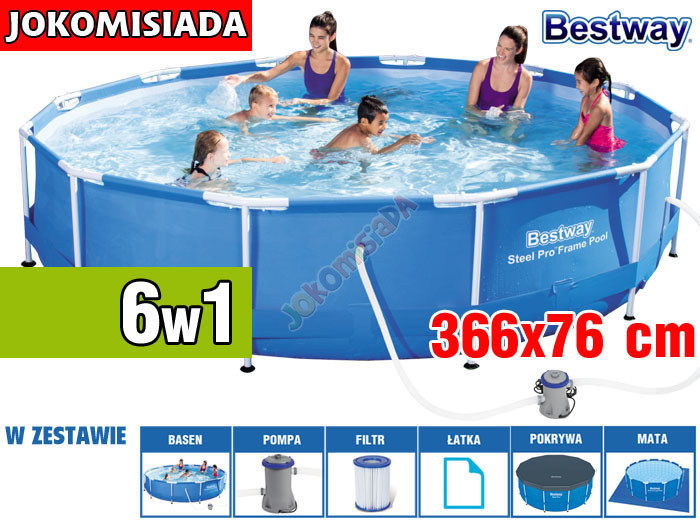 

Бассейн каркасный BESTWAY 366x76 см