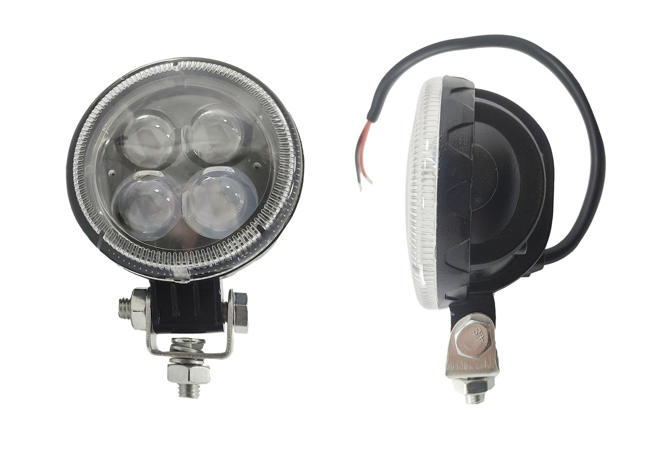 

Комплект LED фар с ЛИНЗОЙ. Светодиодные линзованые фары на 4 диода. JR - 4 20W S 12-80V. Пр-во Корея