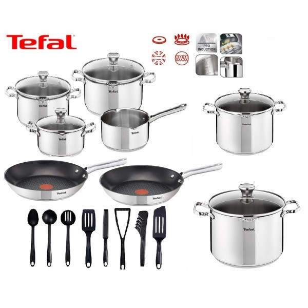 

Набор посуды TEFAL DUETTO 21 шт 24/28 см