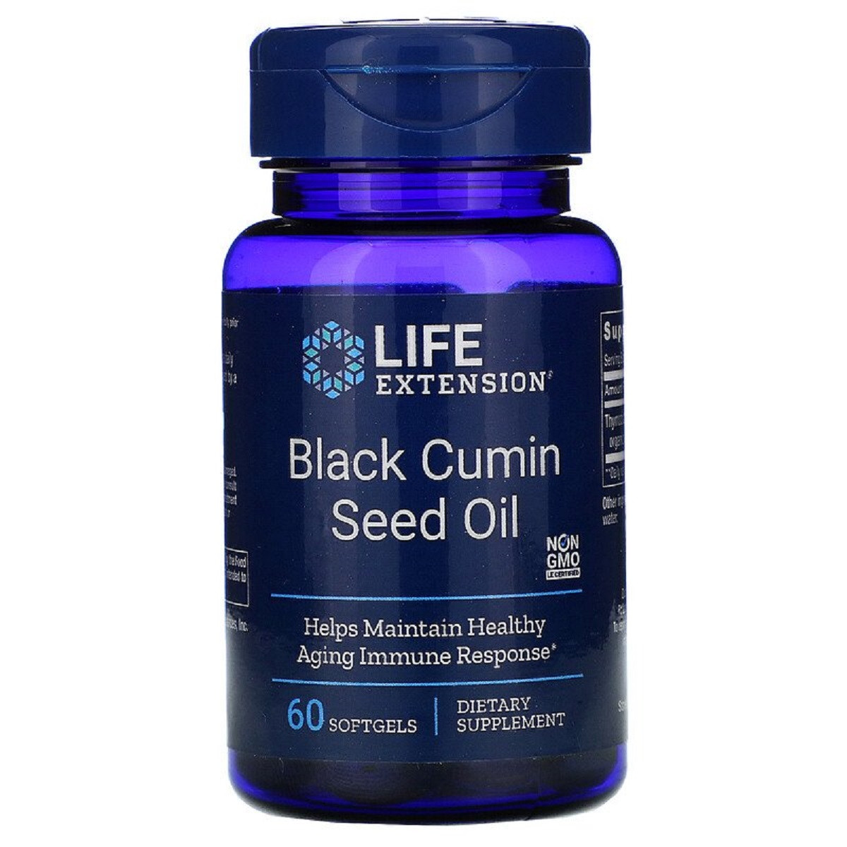 

Масло семян черного тмина, Black Cumin Seed Oil, Life Extension, 60 капсул