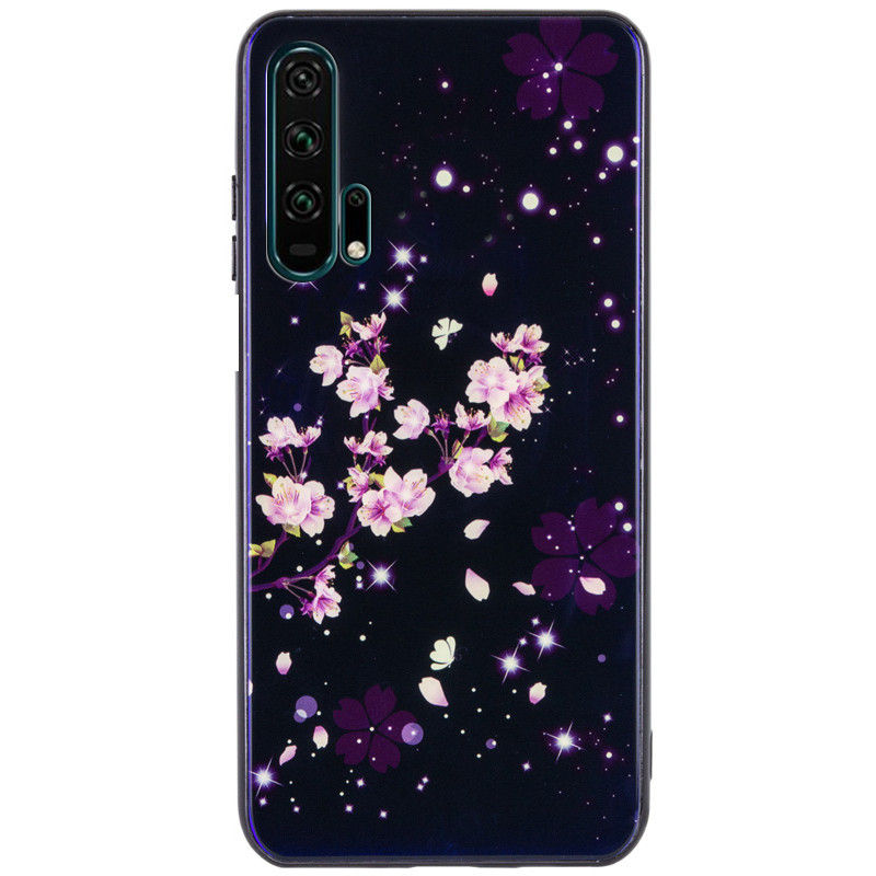 

TPU+Glass чехол Fantasy с глянцевыми торцами для Huawei Honor 20 Pro, Цветение